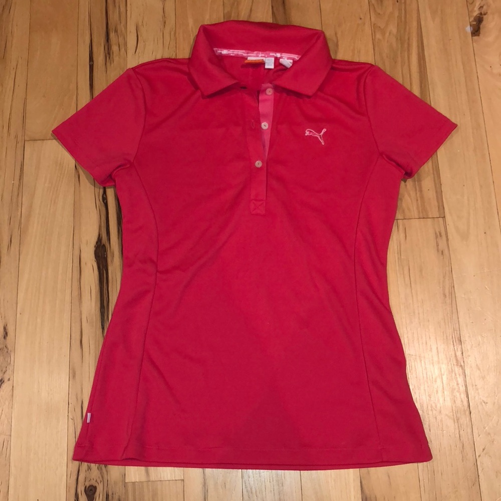 Puma pink golf/tennis shirt